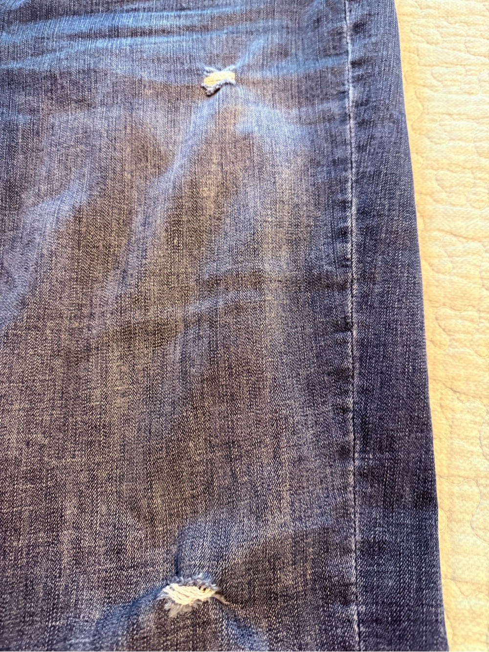 Kut from the Kloth Straight Leg Jeans in Blue Denim - Picture 4 of 9
